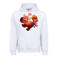 White turning red Merch Urban Hoodie - linhVisuals