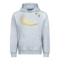 Heather Grey kite kiteboarding kiting kitesurfing kitesurf gift premium t shirt Urban Hoodie - linhVisuals