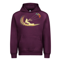 Mauve Wine kite kiteboarding kiting kitesurfing kitesurf gift premium t shirt Urban Hoodie - linhVisuals