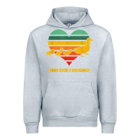 Heather Grey mama duck mother of 3 duckling funny mom mommy animal lover t shirt Urban Hoodie - linhVisuals