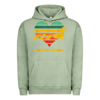 Pigment Oil Green mama duck mother of 3 duckling funny mom mommy animal lover t shirt Urban Hoodie - linhVisuals
