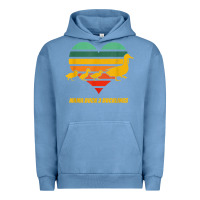Pigment Pebble Blue mama duck mother of 3 duckling funny mom mommy animal lover t shirt Urban Hoodie - linhVisuals