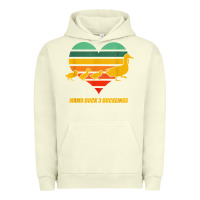 Pigment Pistachio mama duck mother of 3 duckling funny mom mommy animal lover t shirt Urban Hoodie - linhVisuals