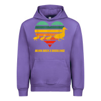 Tulip mama duck mother of 3 duckling funny mom mommy animal lover t shirt Urban Hoodie - linhVisuals