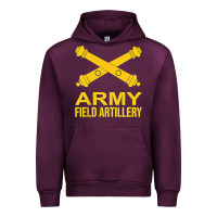 Mauve Wine army field artillery branch us usa t shirt Urban Hoodie - linhVisuals