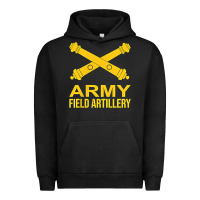 Pigment Black army field artillery branch us usa t shirt Urban Hoodie - linhVisuals