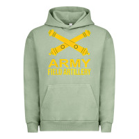 Pigment Oil Green army field artillery branch us usa t shirt Urban Hoodie - linhVisuals