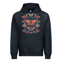 Navy butterfly breeds butterfly t shirt Urban Hoodie - linhVisuals