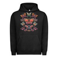 Pigment Black butterfly breeds butterfly t shirt Urban Hoodie - linhVisuals