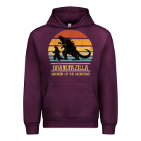 Mauve Wine mens grandpazilla grandpa of monsters retro halloween christmas t shir Urban Hoodie - linhVisuals