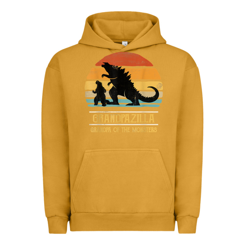 Mens Grandpazilla Grandpa Of Monsters Retro Halloween Christmas T Shir Urban Hoodie by linhVisuals | Teevron