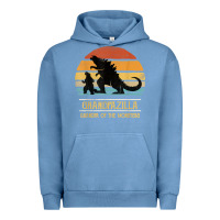 Pigment Pebble Blue mens grandpazilla grandpa of monsters retro halloween christmas t shir Urban Hoodie - linhVisuals