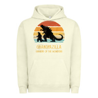 Pigment Pistachio mens grandpazilla grandpa of monsters retro halloween christmas t shir Urban Hoodie - linhVisuals