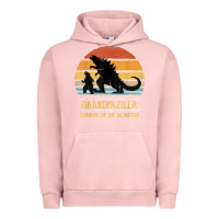 Pigment Salmon mens grandpazilla grandpa of monsters retro halloween christmas t shir Urban Hoodie - linhVisuals