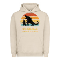 Pigment French Oak mens grandpazilla grandpa of monsters retro halloween christmas t shir Urban Hoodie - linhVisuals
