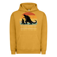 Pigment Peanut Butter mens grandpazilla grandpa of monsters retro halloween christmas t shir Urban Hoodie - linhVisuals