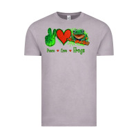 Vintage Zinc Peace Love Frogs Vintage Tee - Jasminsmagicworld