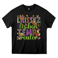 Black Loissez les bon temps rouler Heavy Core Tee - HowdyJamesFarm