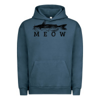 Pigment Midnight Navy catfish meow funny catfishing fishing fisherman gift t shirt Urban Hoodie - linhVisuals