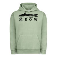 Pigment Oil Green catfish meow funny catfishing fishing fisherman gift t shirt Urban Hoodie - linhVisuals