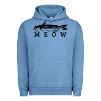 Pigment Pebble Blue catfish meow funny catfishing fishing fisherman gift t shirt Urban Hoodie - linhVisuals