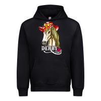 Black derby day shirt 2022 horse derby party horse racing t shirt Urban Hoodie - linhVisuals