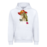 White derby day shirt 2022 horse derby party horse racing t shirt Urban Hoodie - linhVisuals