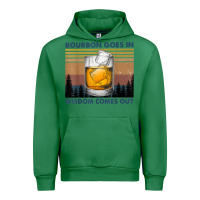 Emerald bourbon goes in wisdom comes out vintage t shirt Urban Hoodie - linhVisuals