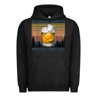 Pigment Black bourbon goes in wisdom comes out vintage t shirt Urban Hoodie - linhVisuals