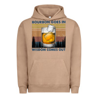 Pigment Burro bourbon goes in wisdom comes out vintage t shirt Urban Hoodie - linhVisuals