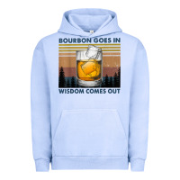 Pigment Grape Ice bourbon goes in wisdom comes out vintage t shirt Urban Hoodie - linhVisuals