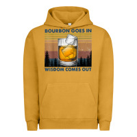 Pigment Peanut Butter bourbon goes in wisdom comes out vintage t shirt Urban Hoodie - linhVisuals