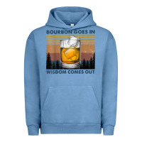 Pigment Pebble Blue bourbon goes in wisdom comes out vintage t shirt Urban Hoodie - linhVisuals