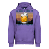 Tulip bourbon goes in wisdom comes out vintage t shirt Urban Hoodie - linhVisuals