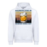 White bourbon goes in wisdom comes out vintage t shirt Urban Hoodie - linhVisuals