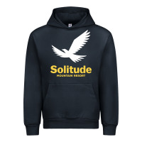 Navy Solitude Mountain Resort Urban Hoodie - linhVisuals