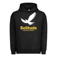 Pigment Black Solitude Mountain Resort Urban Hoodie - linhVisuals