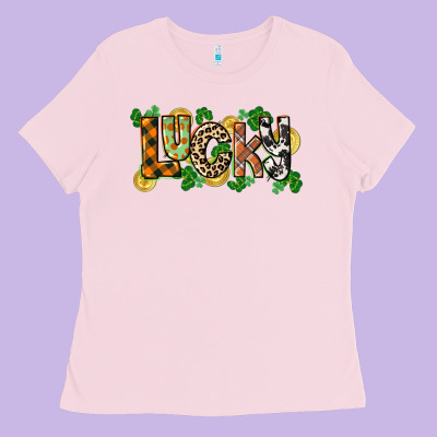 Western Lucky St. Patrick's Day Ladies Tee Designed By Cowgirlartshop