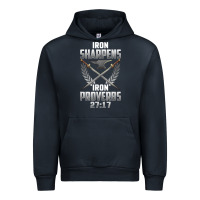 Navy iron sharpens iron quote proverbs 2717 christian cool gift t shirt Urban Hoodie - linhVisuals