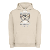 Pigment French Oak iron sharpens iron quote proverbs 2717 christian cool gift t shirt Urban Hoodie - linhVisuals