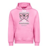 Fuchsia Pink iron sharpens iron quote proverbs 2717 christian cool gift t shirt Urban Hoodie - linhVisuals
