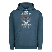 Pigment Midnight Navy iron sharpens iron quote proverbs 2717 christian cool gift t shirt Urban Hoodie - linhVisuals