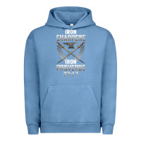Pigment Pebble Blue iron sharpens iron quote proverbs 2717 christian cool gift t shirt Urban Hoodie - linhVisuals