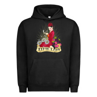 Pigment Black doctor who rockabilly missy time lady baker t shirt Urban Hoodie - linhVisuals