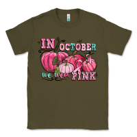 Army Green in october we wear pink Classic Tee - CowGirlArtShop