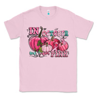 Bubblegum Pink in october we wear pink Classic Tee - CowGirlArtShop