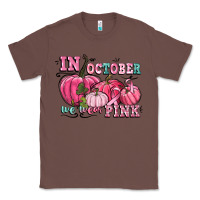 Chestnut in october we wear pink Classic Tee - CowGirlArtShop
