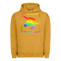 Pigment Peanut Butter feeling magical but also stabby unicorn rainbow t shirt Urban Hoodie - linhVisuals