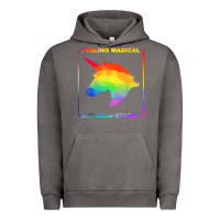 Pigment Tornado feeling magical but also stabby unicorn rainbow t shirt Urban Hoodie - linhVisuals