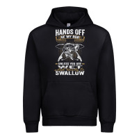 Black mens hands off of my rod bass fishing fisherman t shirt Urban Hoodie - linhVisuals